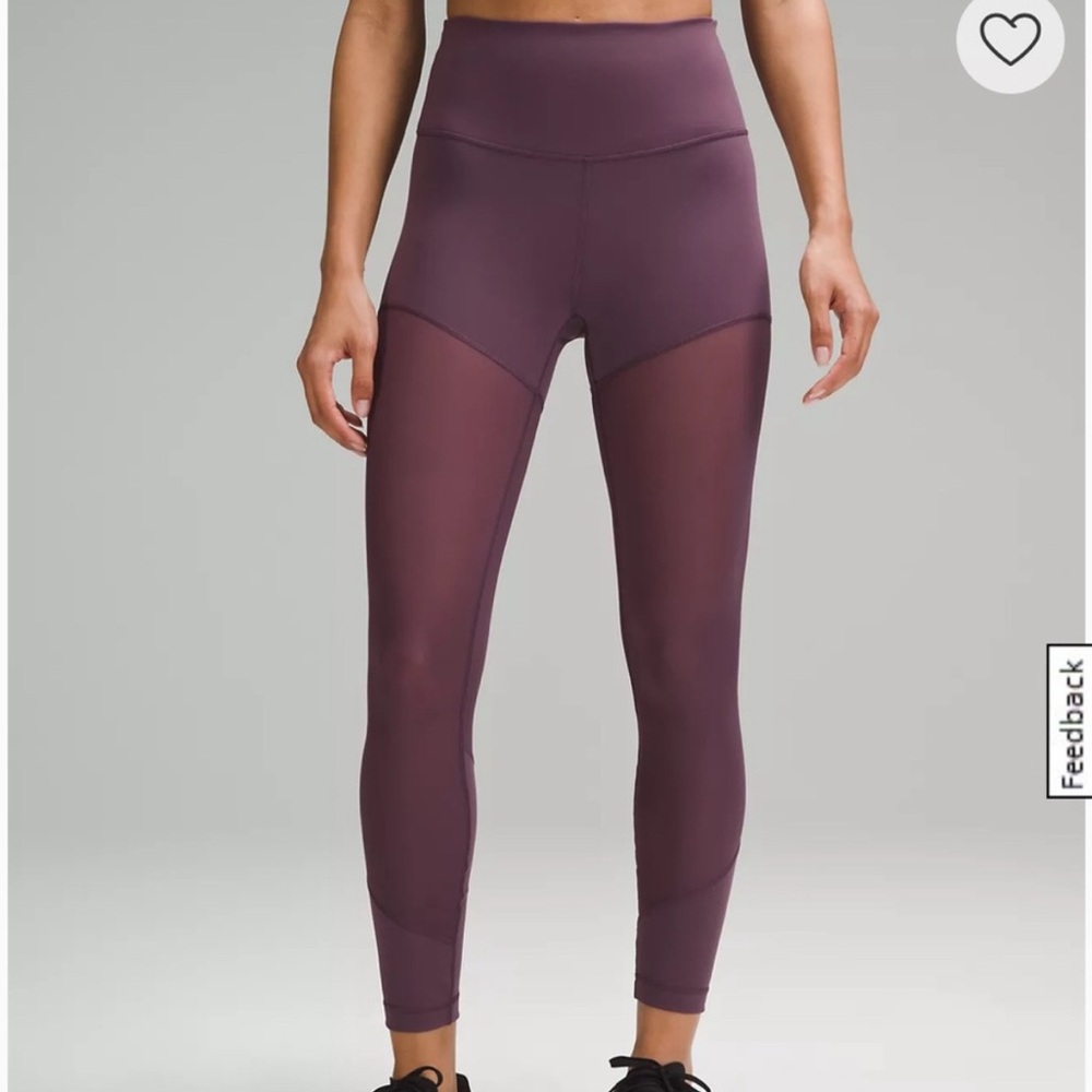 lululemon athletica Wunder Train Mesh HR 25” leggings